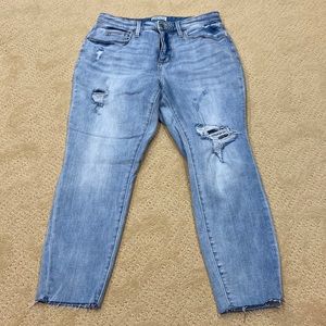 Light wash jeans